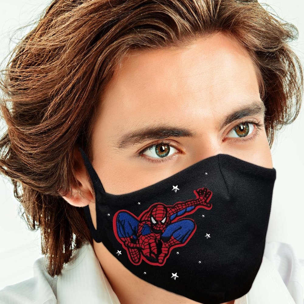 Spider-Man Face Mask w/ filter pocket